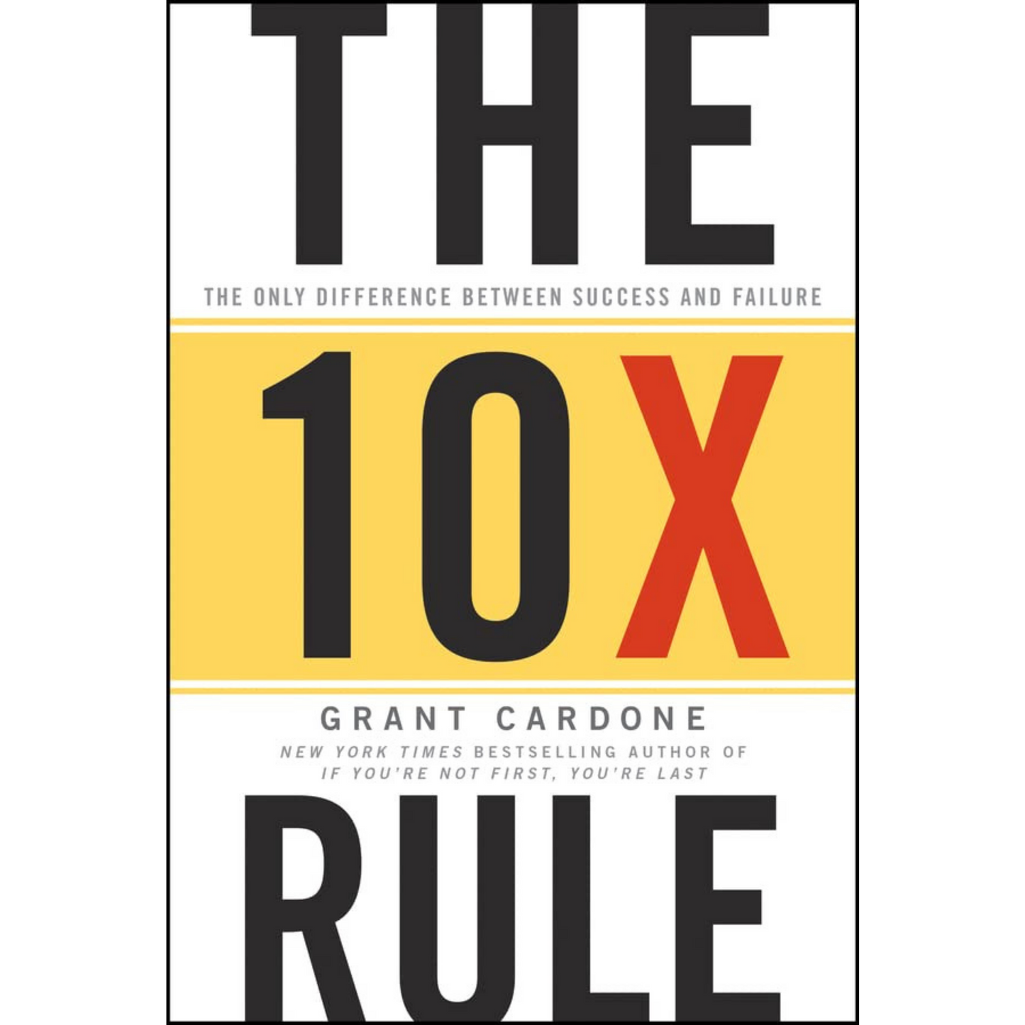 The 10X Rule: The Only Difference Between Success and Failure