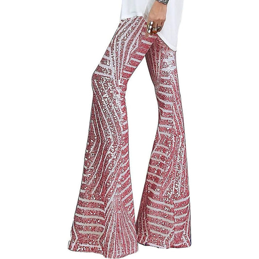 High Waist Wide Leg Sequin Pants-Multiple Options