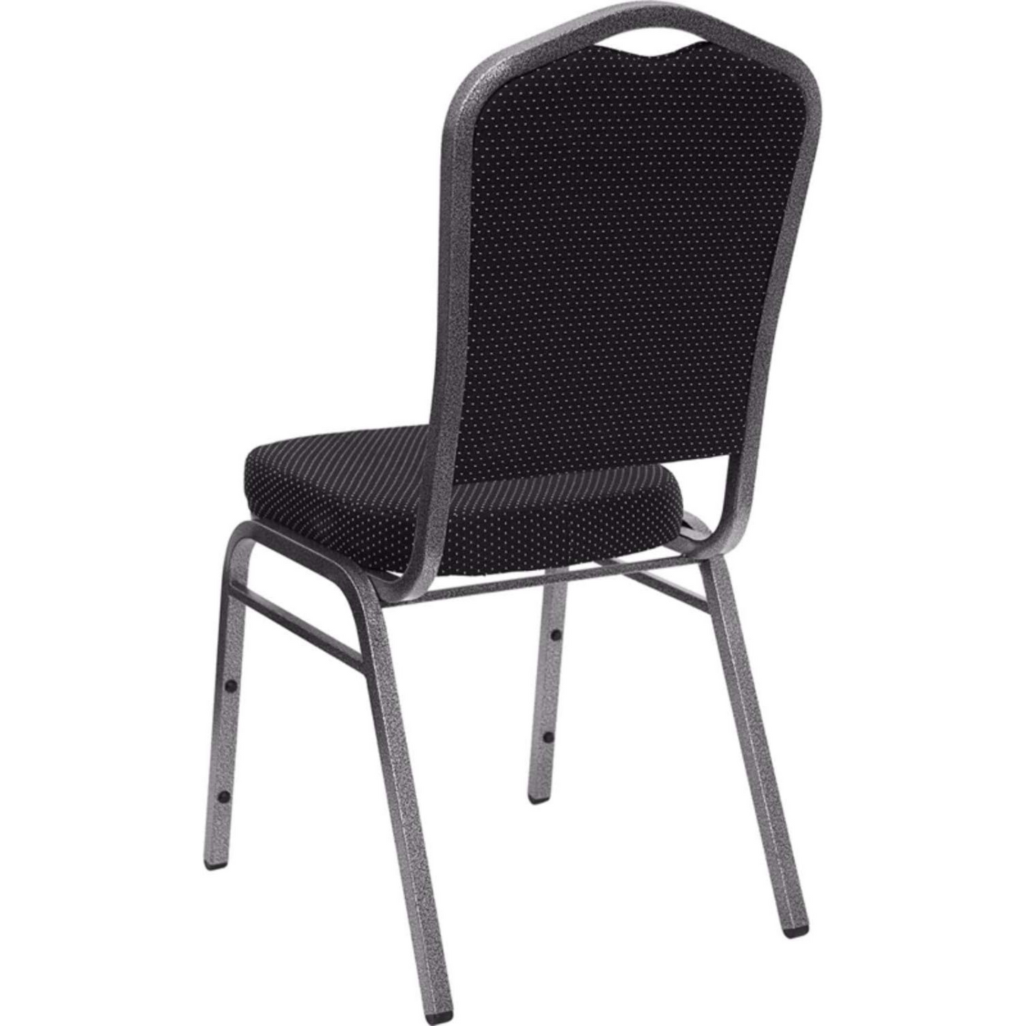 Flash Furniture Hercules Series Crown Back Stacking Banquet Chair, Set of 4, Black Dot
