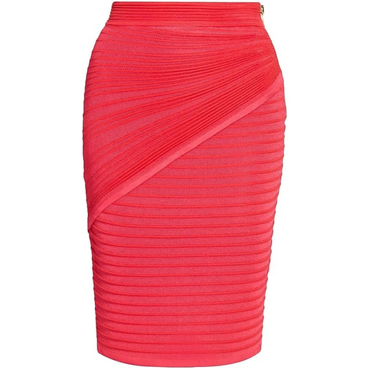 Balmain Body-Con Knee-Length Skirt