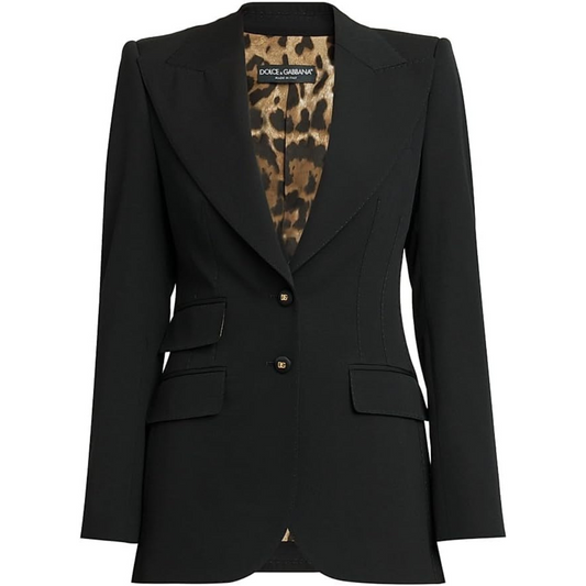Dolce&Gabbana Single-Breasted Wool-Blend Jacket