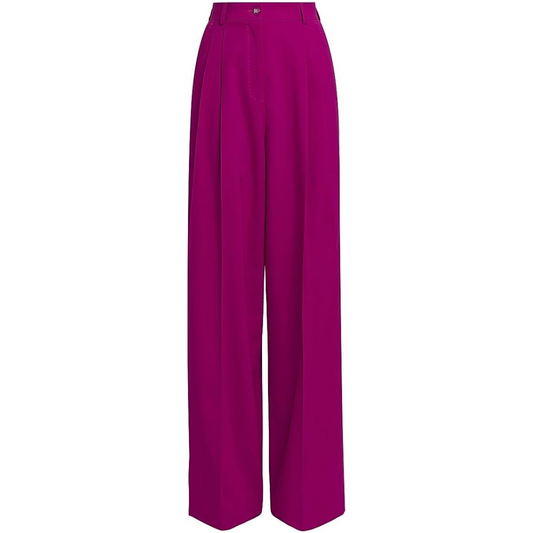Dolce&Gabbana Stretch-Wool Wide-Leg Pants