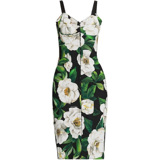 Dolce&Gabbana, Gardenia Seamed Knee-Length Dress