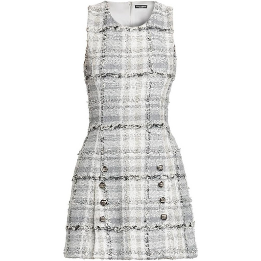 Dolce&Gabbana, Rachel Check Tweed Minidress