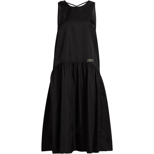 Ganni Duchesse Tiered Midi-Dress