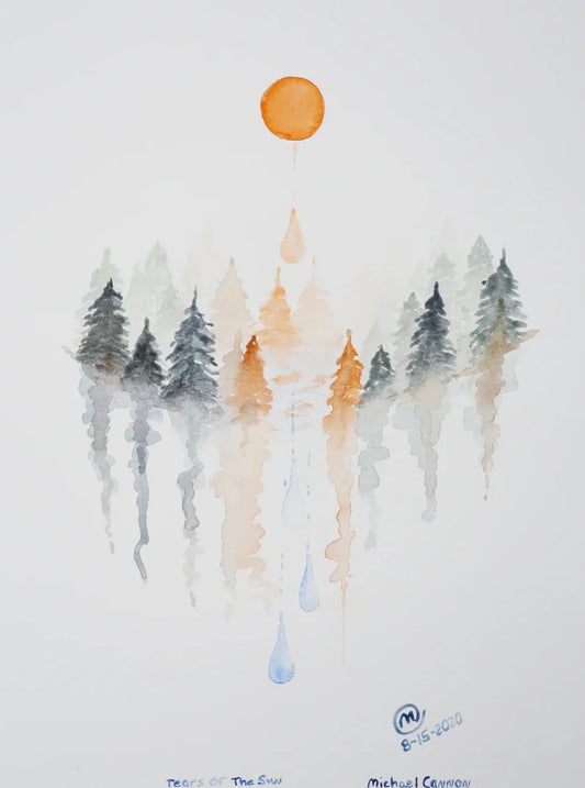 Backyard Marvels Tears Of The Sun Limited Edition Original Watercolor Art
