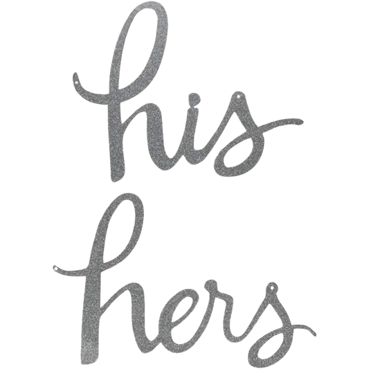 Kate Spade His & Hers Bridal Chair Signs