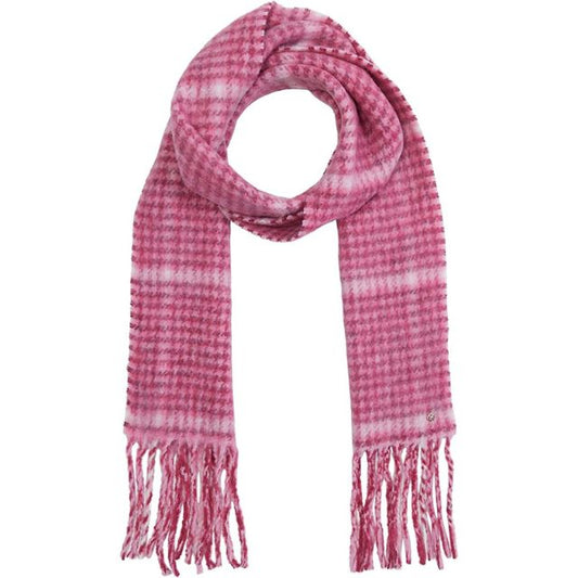 Kate Spade New York Fiesta Plaid Brushed Scarf-Grapefruit Soda