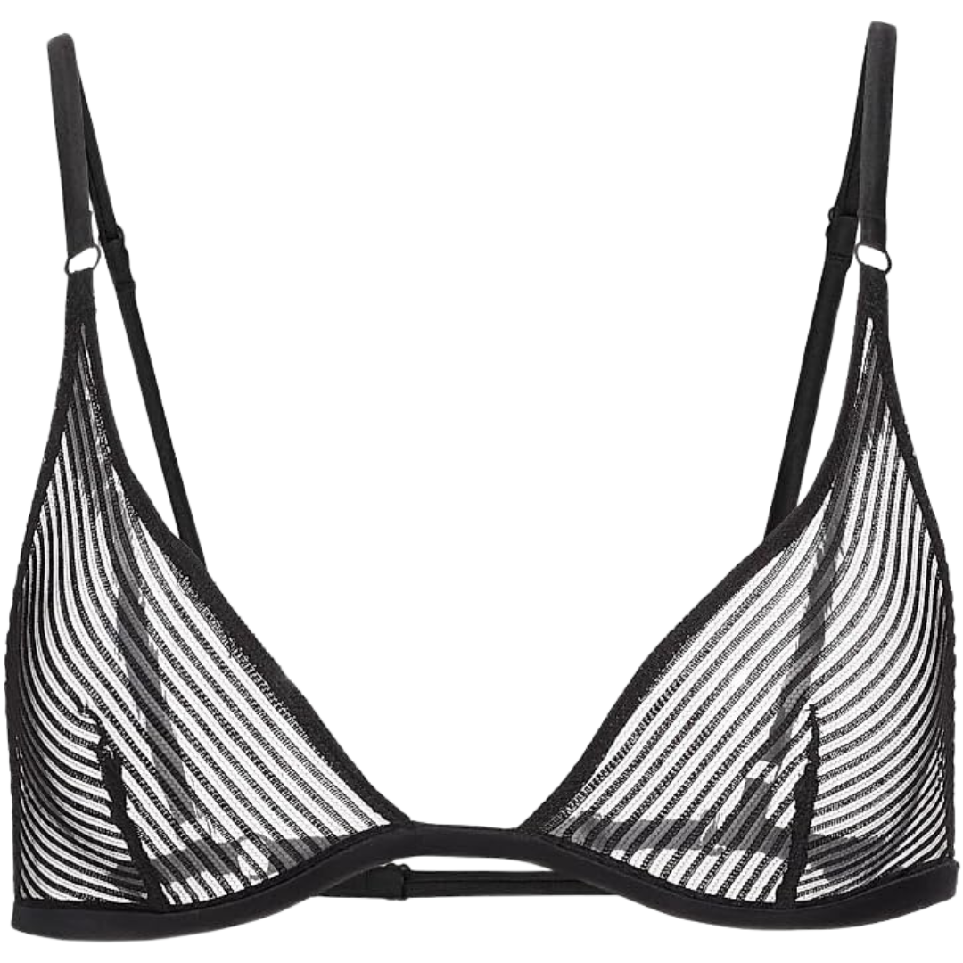 Kiki de Montparnasse Sheer Stripe Triangle Bra