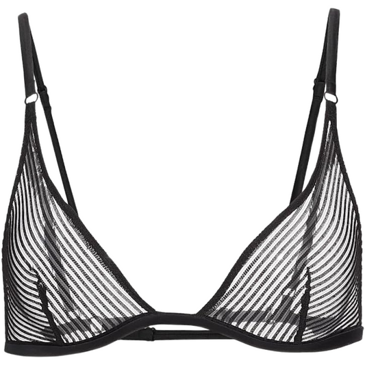 Kiki de Montparnasse Sheer Stripe Triangle Bra
