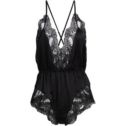Kiki de Montparnasse Voltaire Lace-Trim Teddy