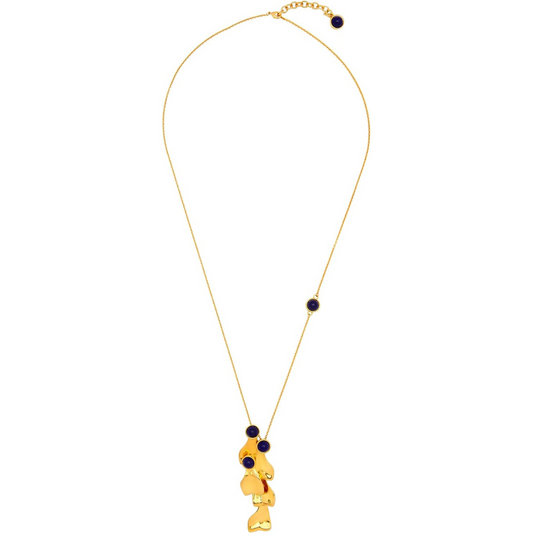 Oscar de la Renta Cabochon Petal Pendant Necklace