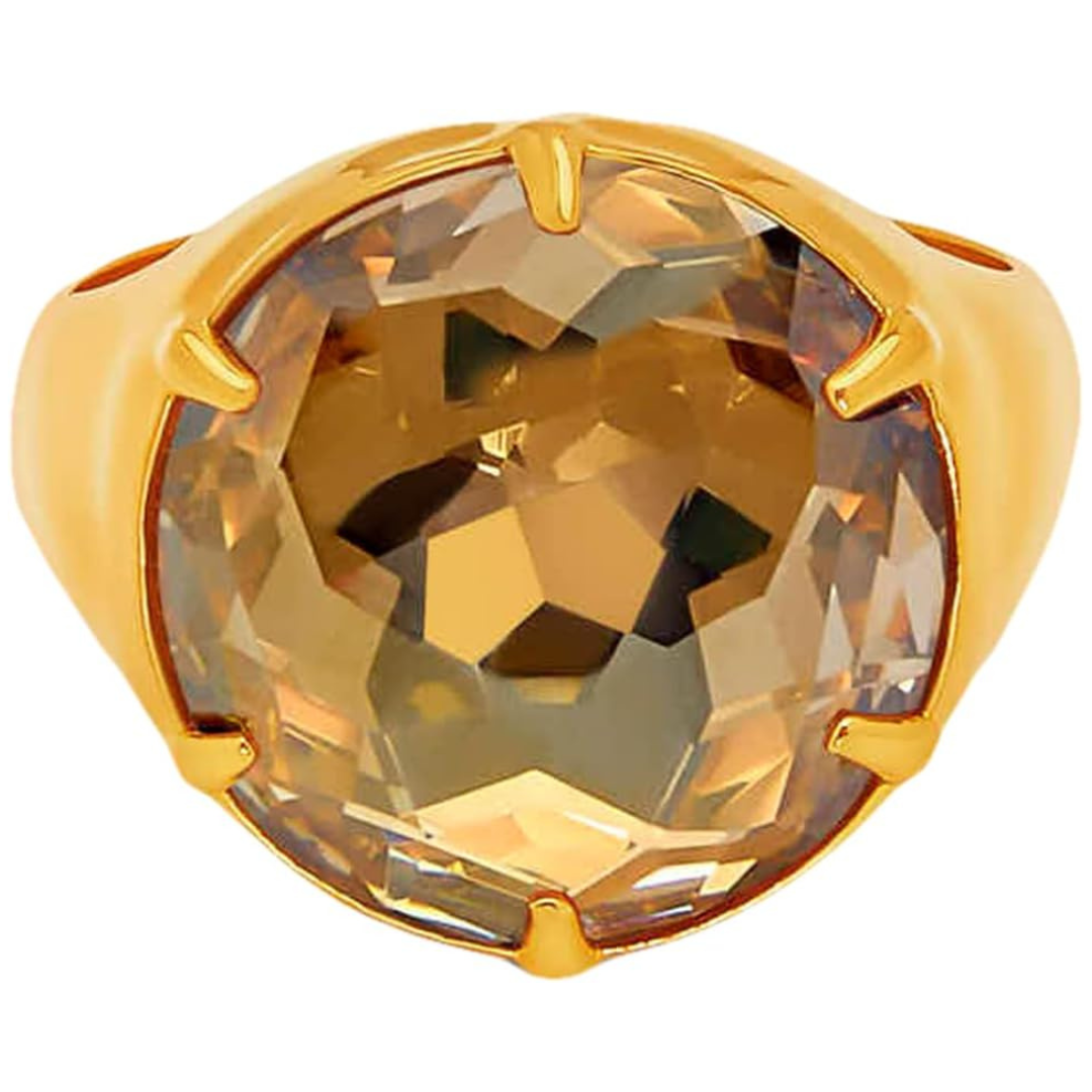 Oscar de la Renta Classic Crystal Signet Ring