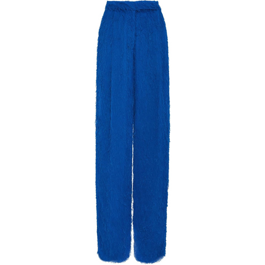 Oscar de la Renta Fringe Fil Coupé Wide Leg Pant