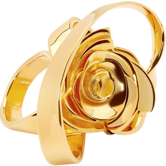 Oscar de la Renta Geometric Rose Ring