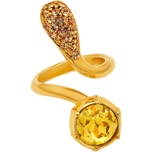 Oscar de la Renta Pavé Crystal Twist Ring