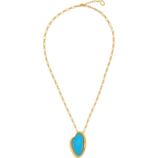 Oscar de la Renta Resin O Pendant Necklace