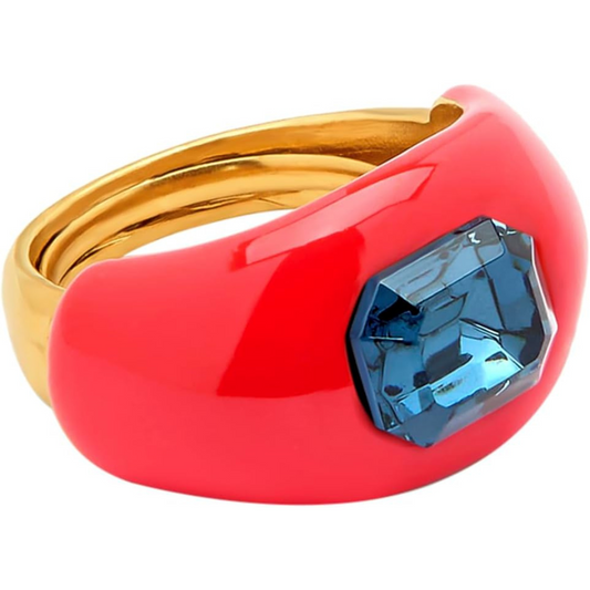 Oscar de la Renta Small Enamel Ring