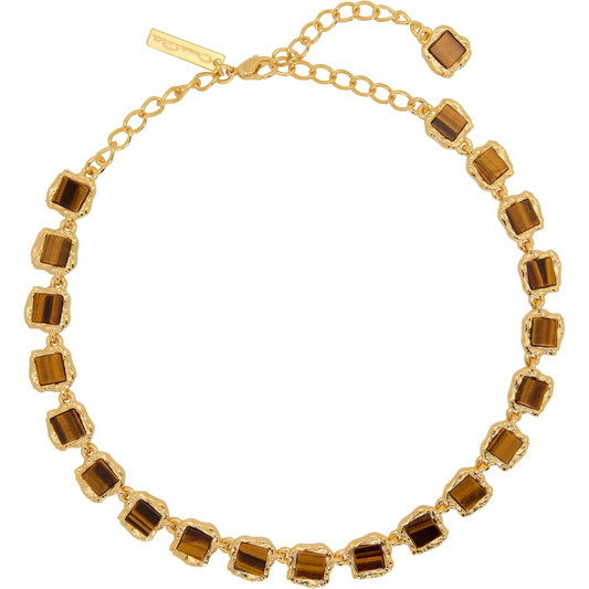Oscar de la Renta, Square Stone Necklace