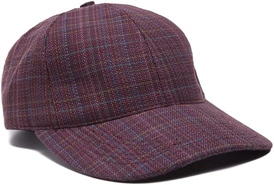 Salt + Dapper Mens Tweed Plaid Baseball Cap