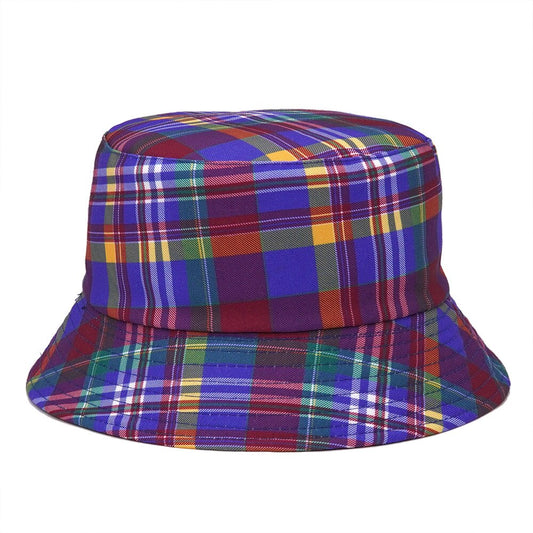 Plaid Unisex Bucket Hat-Multicolor