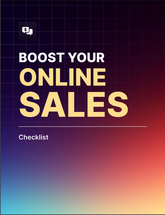 Boost Your Online Sales Checklist