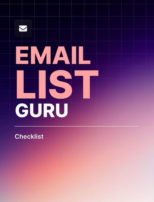 Email List Guru Checklist