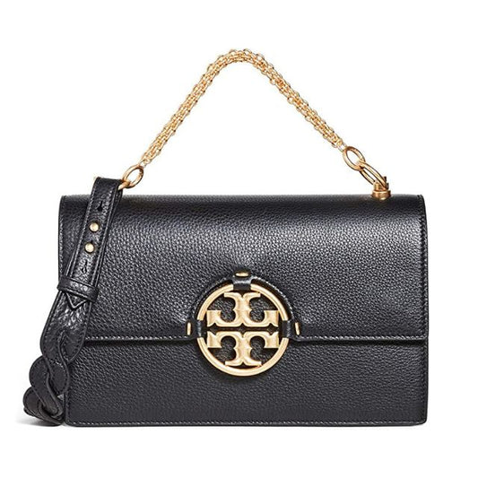 Tory Burch Miller Metal Convertible Shoulder Bag-Black