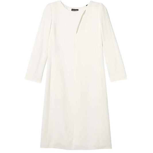Emporio Armani Cocktail Dress with Asymmetric Keyhole Neckline