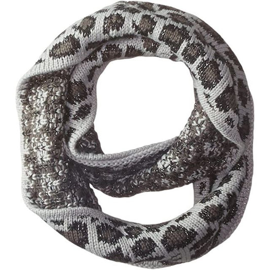 Betsey Johnson Pretty Kitty Infinity Muffler Scarf-Silver