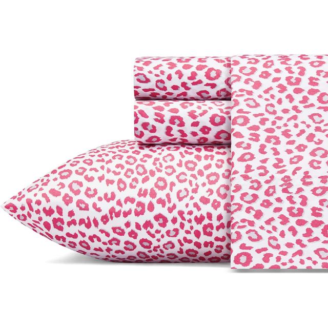 Betsey Johnson - Queen Sheets, Silky & Lightweight Bedding, Fade & Wrinkle Resistant (Leopard, Queen)