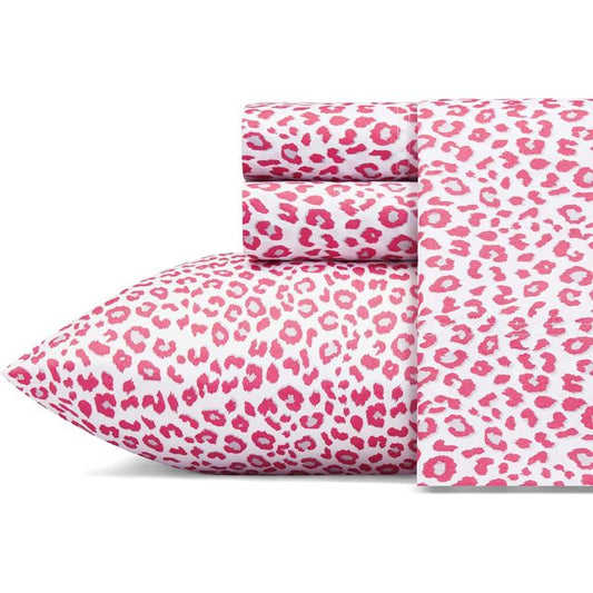 Betsey Johnson - Queen Sheets, Silky & Lightweight Bedding, Fade & Wrinkle Resistant (Leopard, Queen)