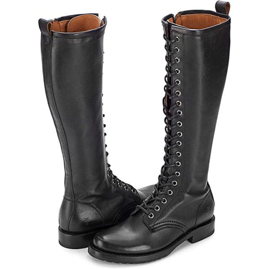 Frye Veronica Combat Tall Boot-Black