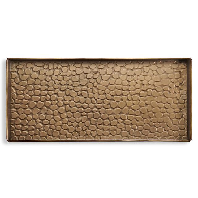 Good Directions 208BR Pebbles Boot Tray, Brass