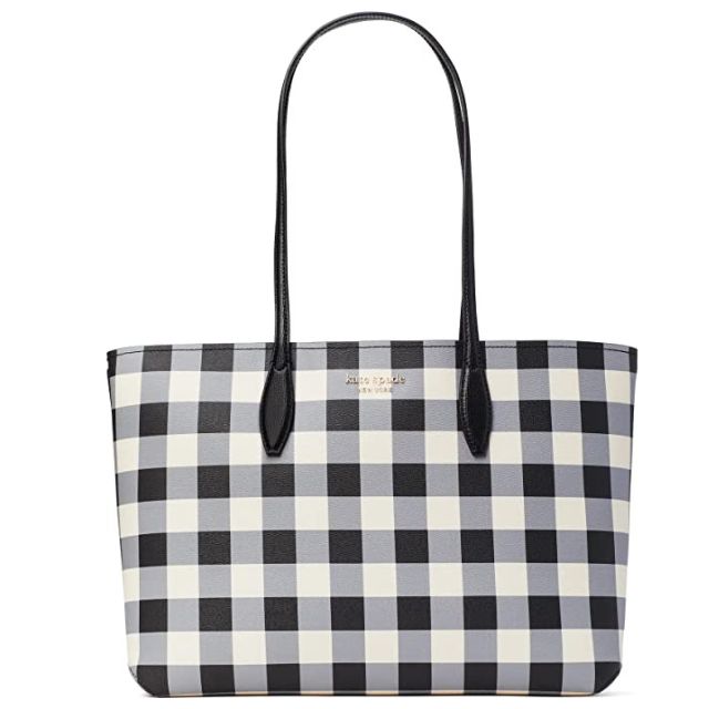 Kate Spade New York gingham all day newest tote