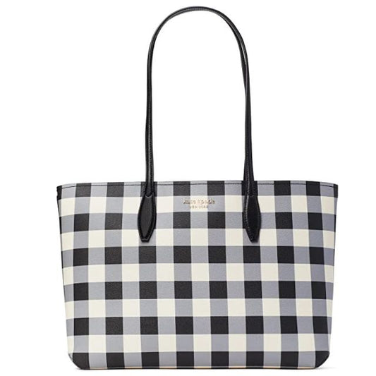 Kate Spade New York All Day Large Tote-Black Gingham