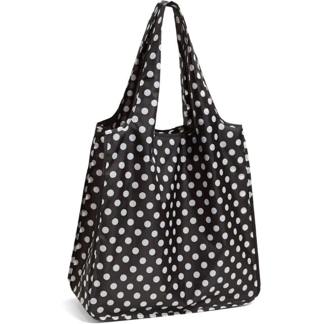 Kate Spade New York Resuable Shopping Tote, Black Dots