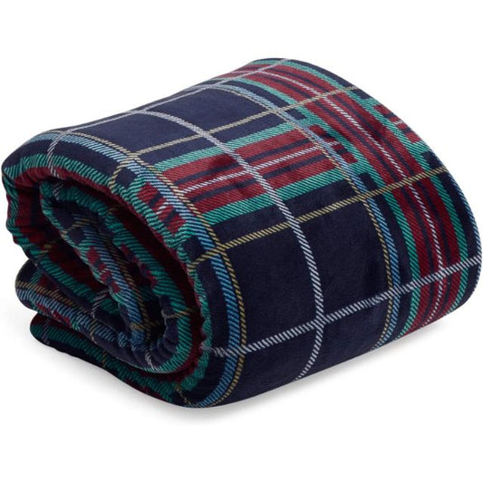 Vera Bradley Women's Fleece Cozy Life Throw Blanket, Tartan Plaid, One Size
