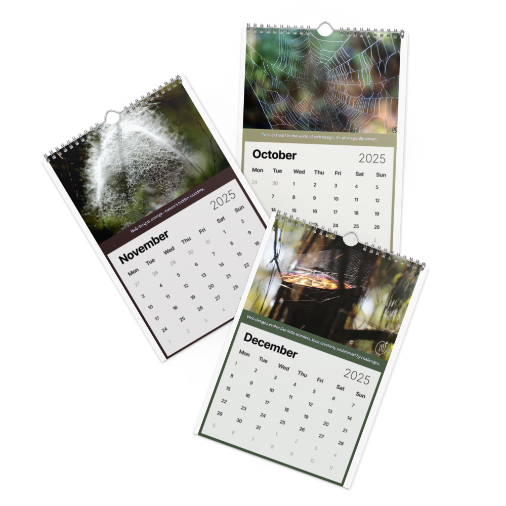 Backyard Marvels: Web Designer Wall Calendar (2025)