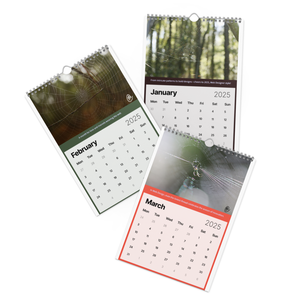 Backyard Marvels: Web Designer Wall Calendar (2025)