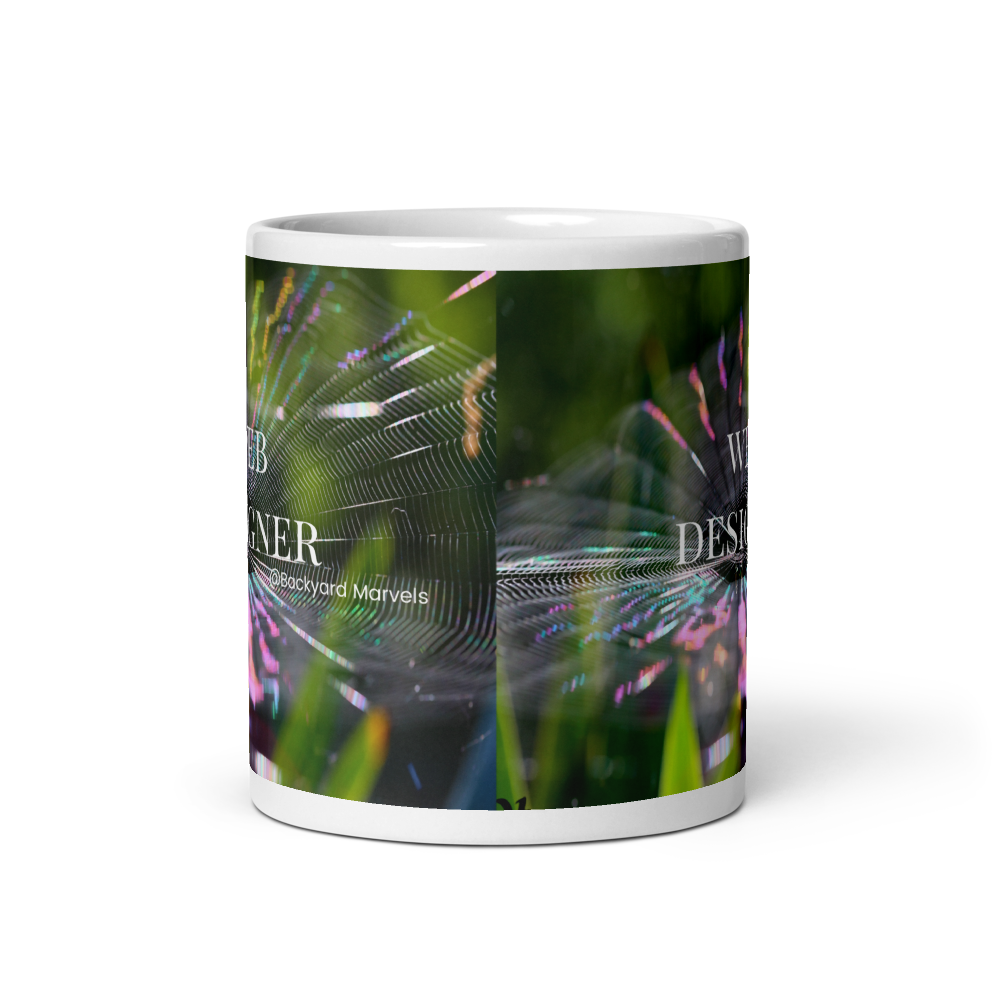 Web Designer @Backyard Marvels White Glossy Mug