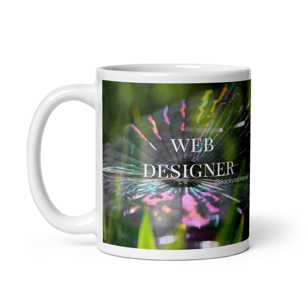 Web Designer @Backyard Marvels White Glossy Mug