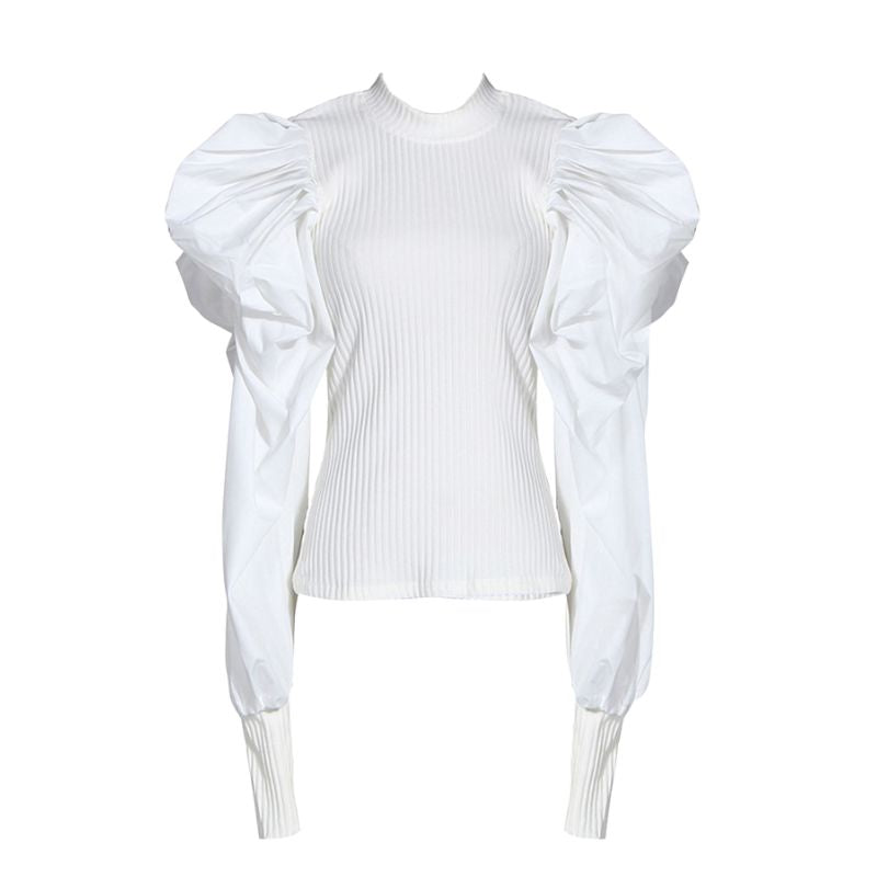 Puff Sleeve Sweater Top-Multiple Options