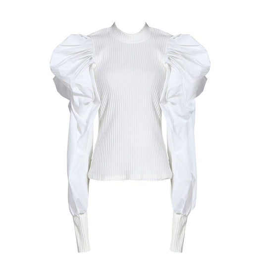 Puff Sleeve Sweater Top-Multiple Options