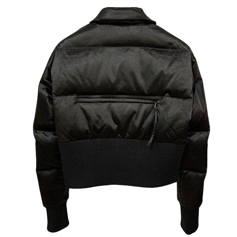 Down Coat Jacket-Black