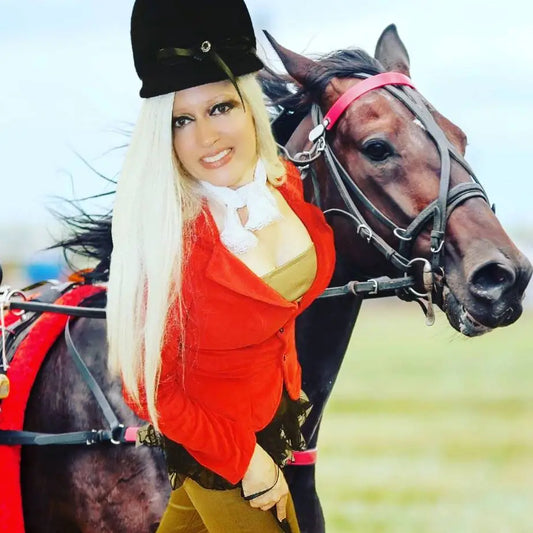 Equestrian Costume-Small with Premium Riding Crop Whip