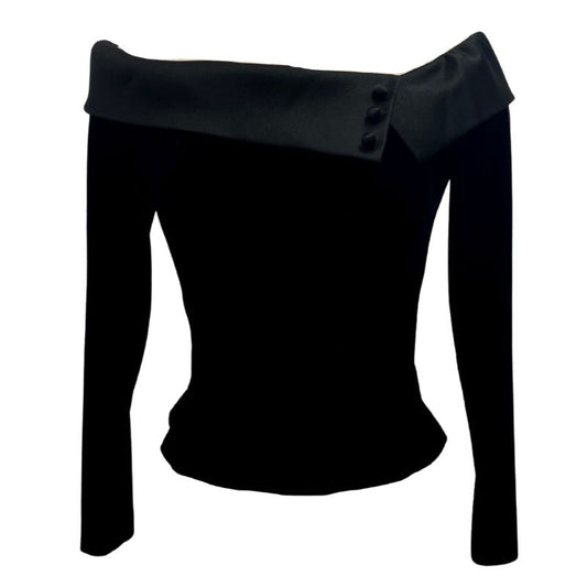 Alex Evenings Velvet Corset Top-Vintage/Black EUC