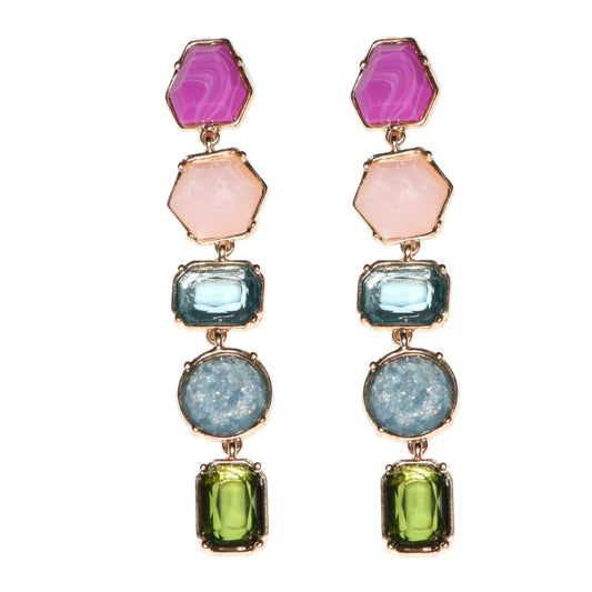 Carole Inc Drop Earrings-Multi NWT