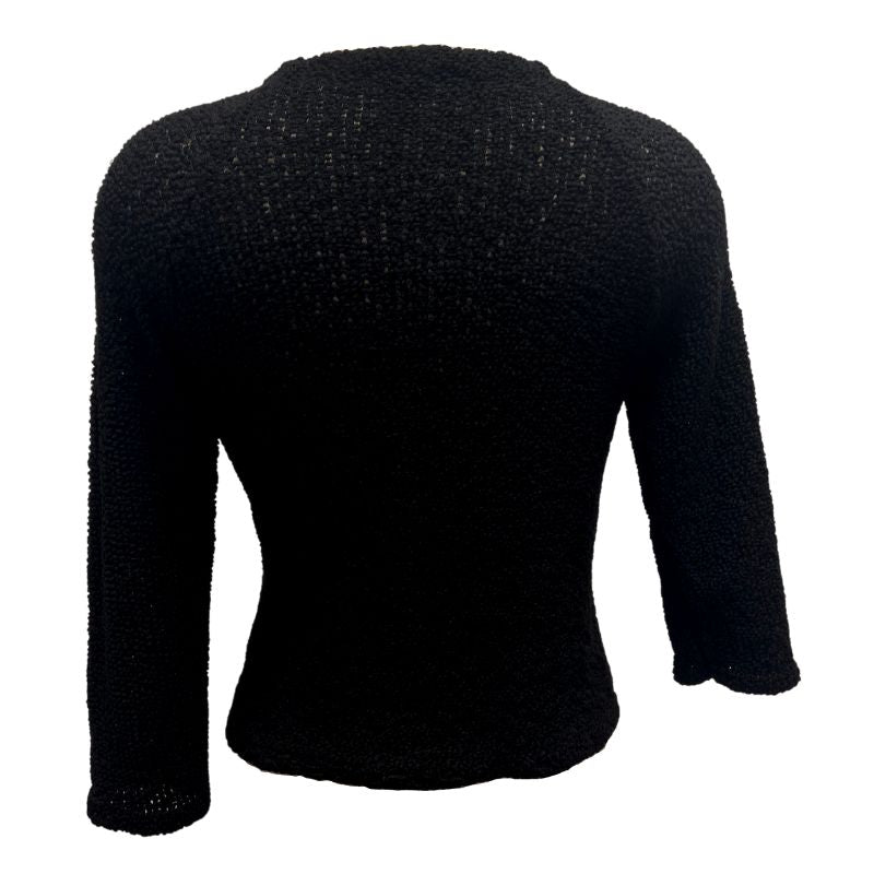 Dana Buchman Single Button Crop Cardigan-Vintage/Black EUC