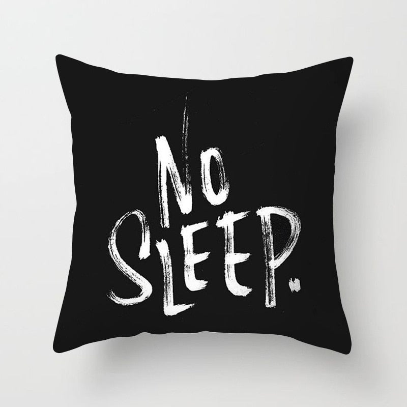 Black And White Throw Pillow Cushion Cover-Multiple Options